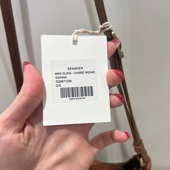Bembien Mini Sling Bag - Carré Weave in Sienna (NWT) - Picture 3 of 6
